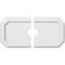 Ekena Millwork Emerald Architectural Grade PVC Ceiling Medallion, 24"W x 12"H x 3"ID x 8 1/4"C x 1"P, Two-Piece CMP24X12ED2-03000 - alternate 1